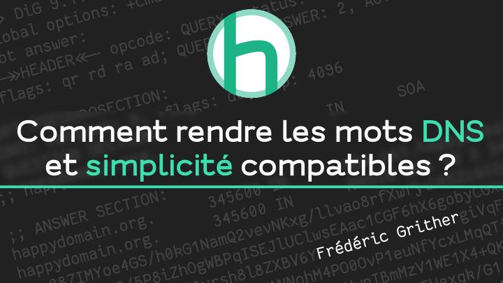 How can we make the words DNS and simplicity compatible? — cover slide