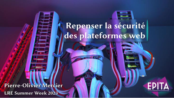 Rethinking web platform security — cover slide