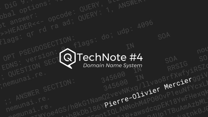 DNS overview — cover slide